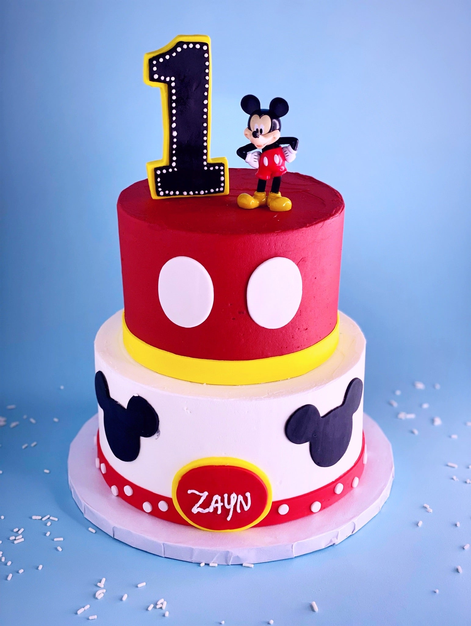 Mickey Mouse Cake and Smash Cake