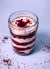 Crimson & Cream Cake in a Jar