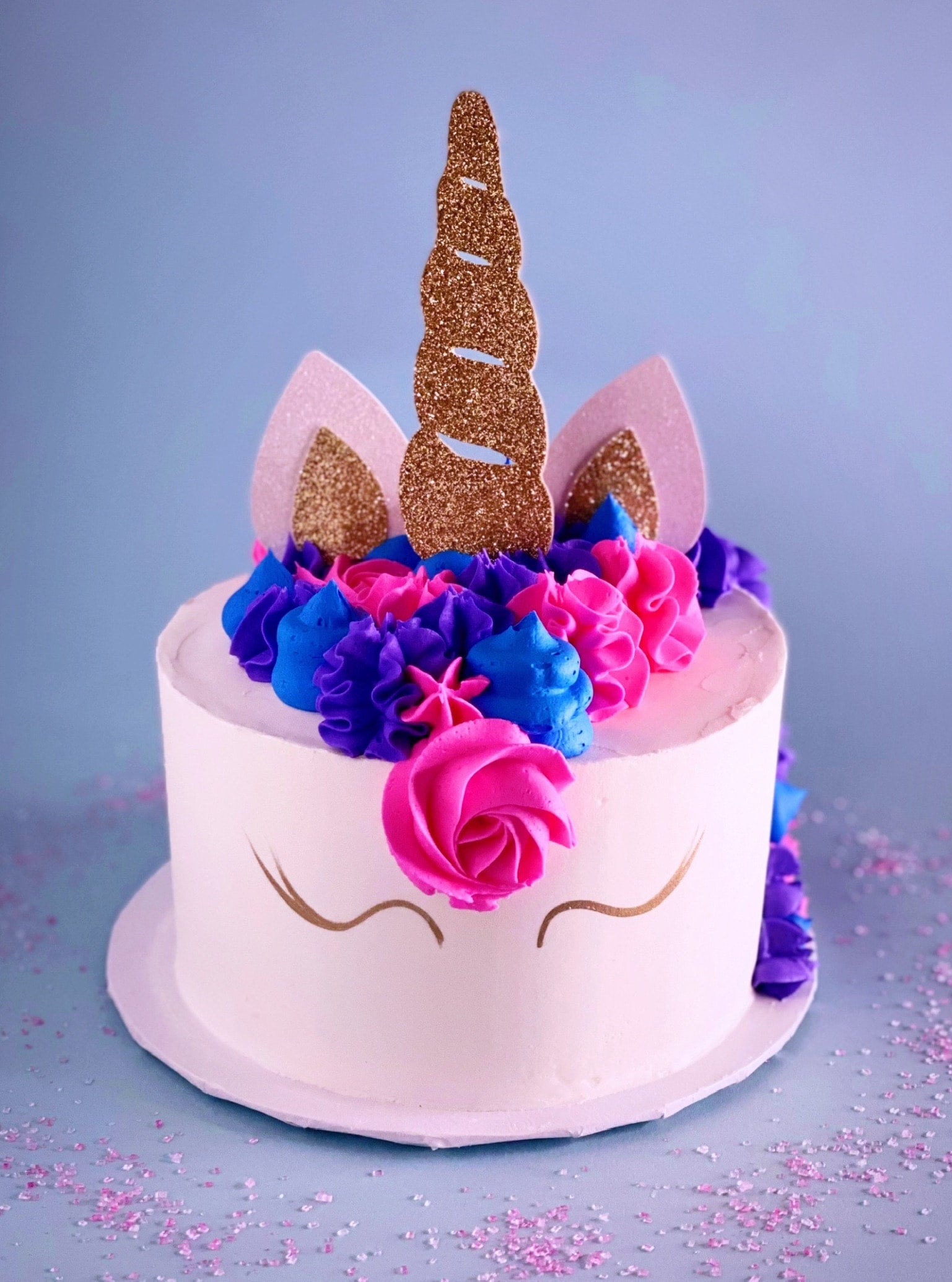 M334) Unicorn 2 Tier Vanilla Cake (2 Kg). – Tricity 24